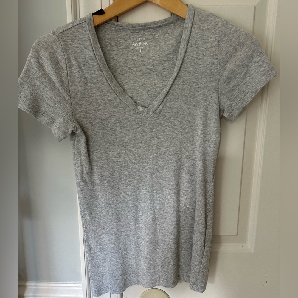 J Crew Perfect Fit V neck T